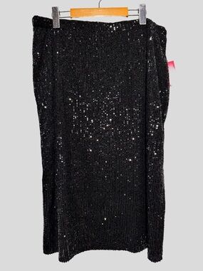 VINCE CAMUTO Sequin Midi Skirt Glam Party NYE Cocktail Holiday XL